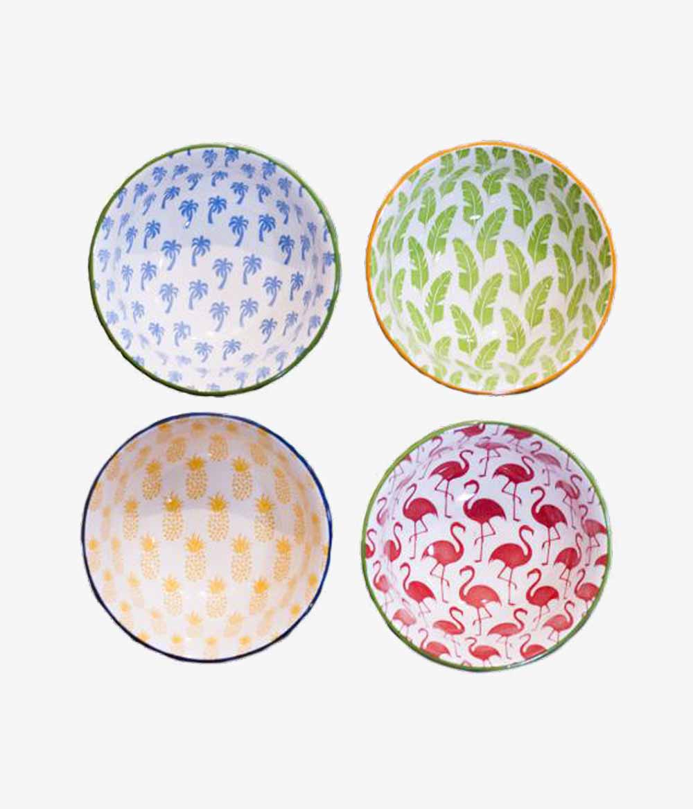 Conjunto de Bowls de Cerâmica Colorido