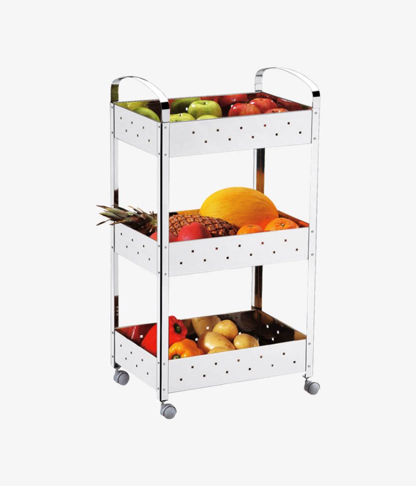 Fruteira Inox 3 Andares Loja Spazzio