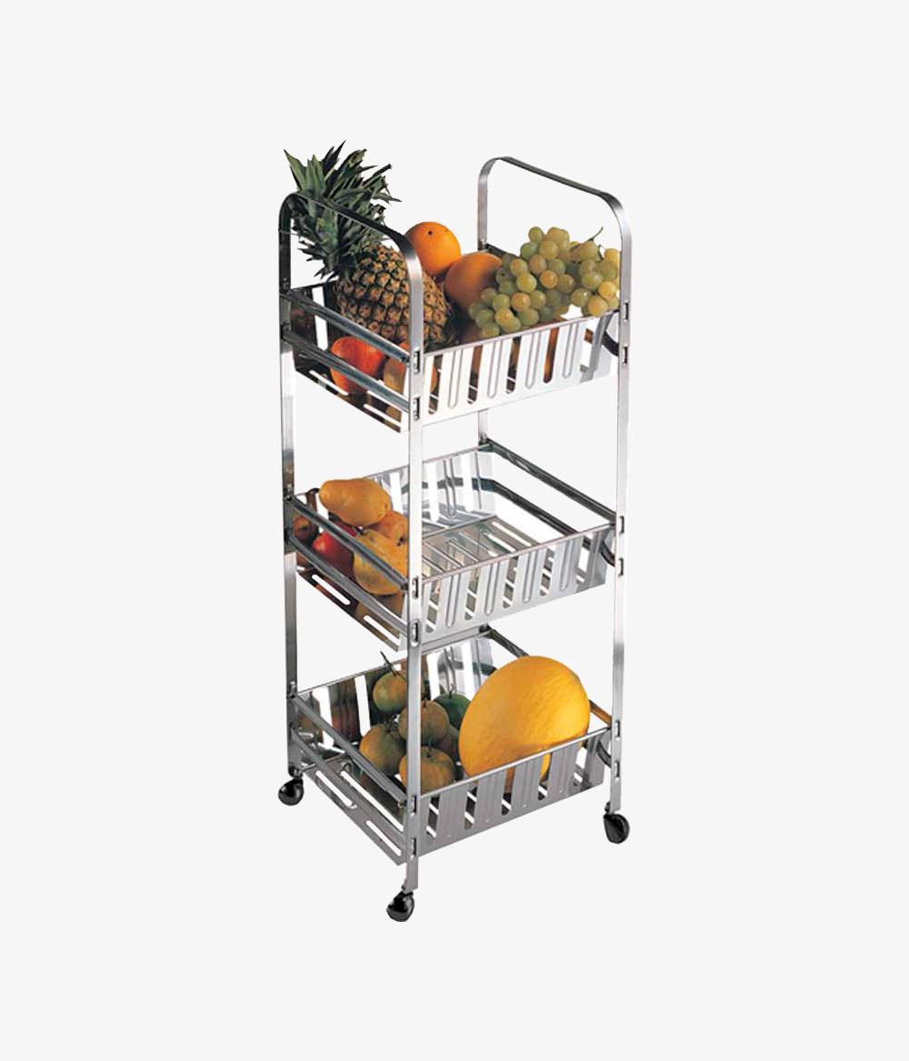 Fruteira Inox Loja Spazzio