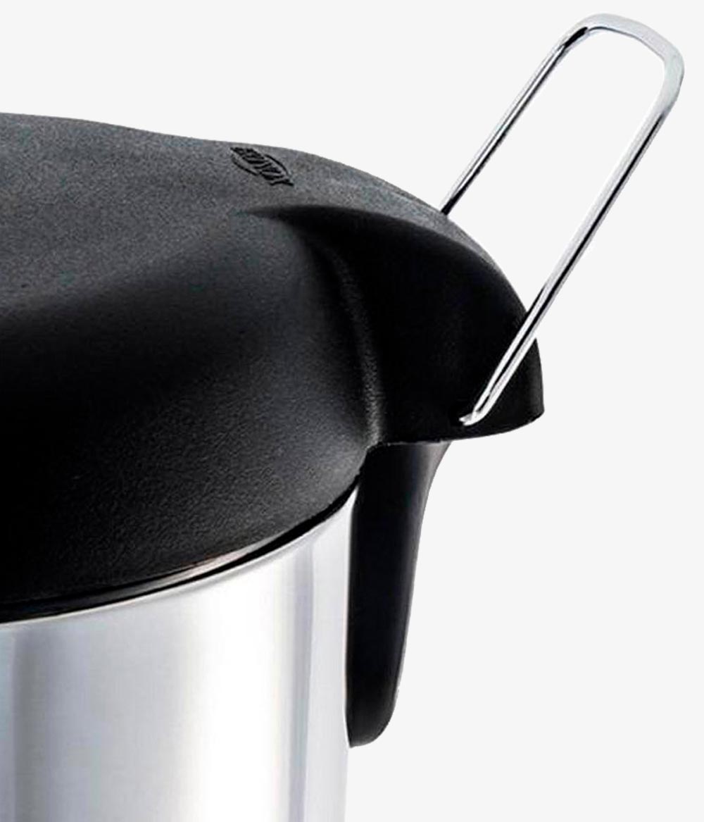 Lixeira Inox Com Pedal Tampa Preta