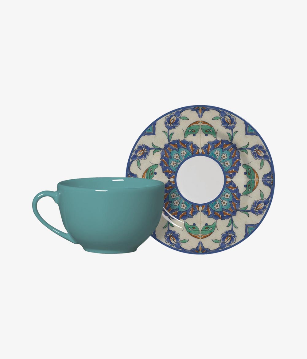 Conjunto 6 Xícaras de Chá + 6 Pires Turkish