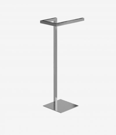 Porta Toalha Inox Simples Gris