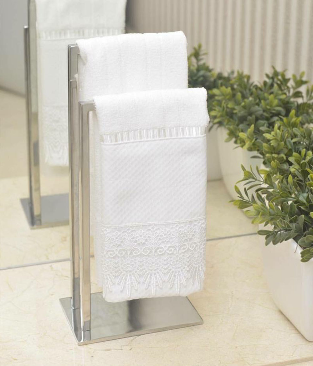 Porta Toalha Inox Duplo Línea Porta Toalha Inox Duplo Línea