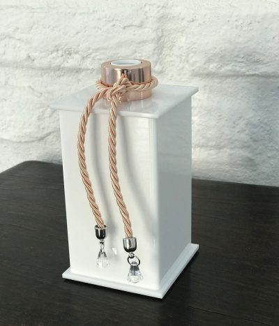DIFUSOR ELEGANCE LUXO DECOR BRANCO ROSE PINGENTE