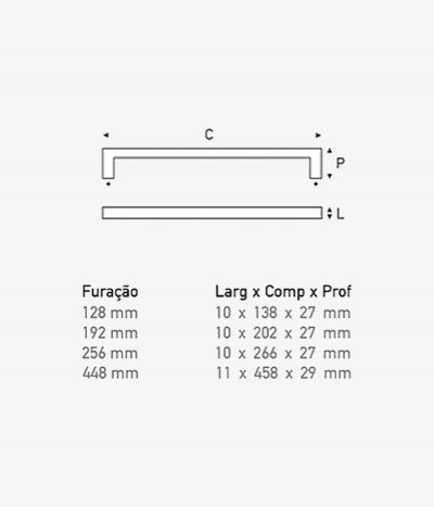 Puxador de Armário ou Gaveta Siena 02