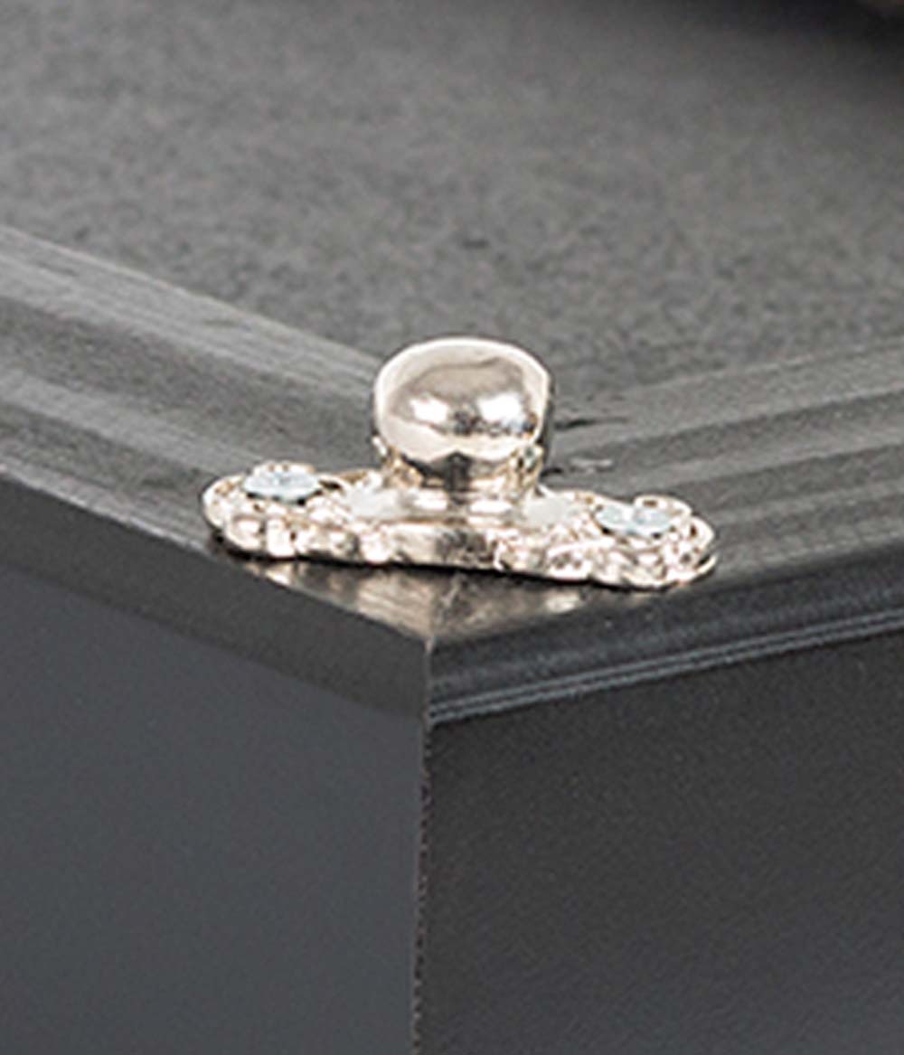 Espelho Emoldurado Bandeja Espelhada Pé Aplique 30x60cm