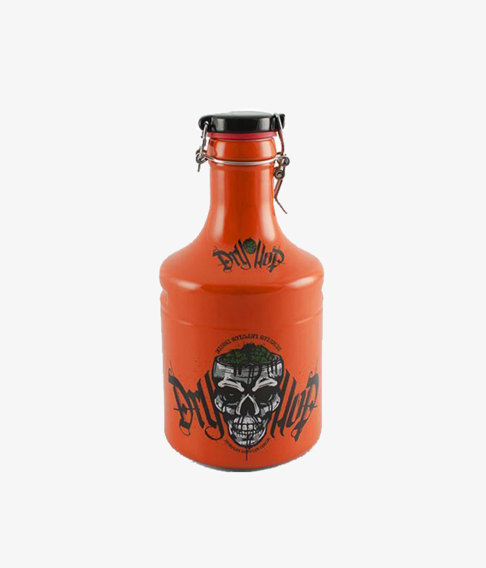 GARRAFÃO GROWLER 2L STEEL-DRY HOP LARANJA TAM PRET 01 Garrafão Growler 2L Steel-Dry Hop