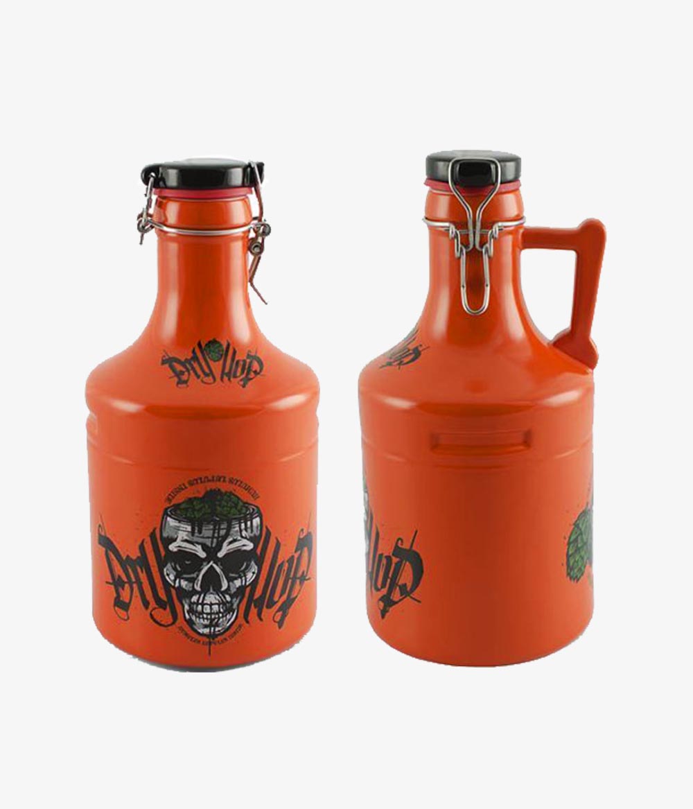 GARRAFÃO GROWLER 2L STEEL-DRY HOP LARANJA TAM PRET 03 Garrafão Growler 2L Steel-Dry Hop