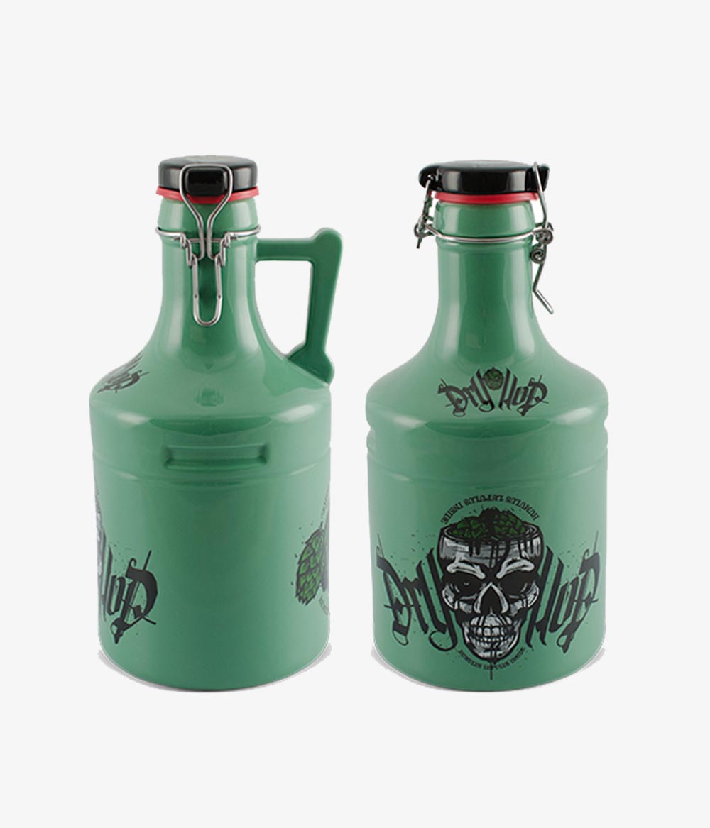 GARRAFÃO GROWLER 2L STEEL-DRY HOP PISTACHE PRETA 03 Garrafão Growler 2L Steel-Dry Hop