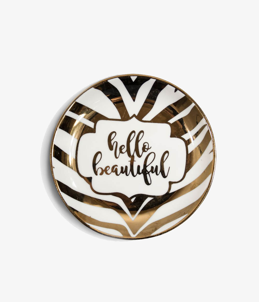 Prato Decorativo Hello Beautiful