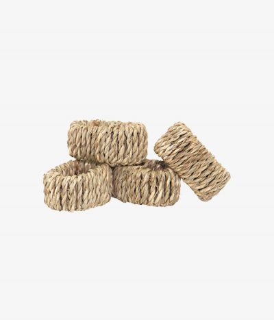 Jogo de Anéis p/ Guardanapo Natural c/ 4un