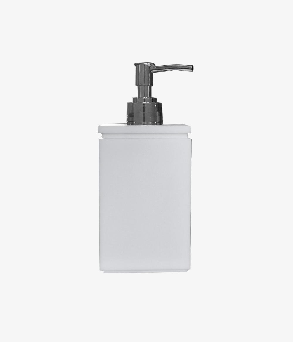 Porta sabonete fosco branco 01