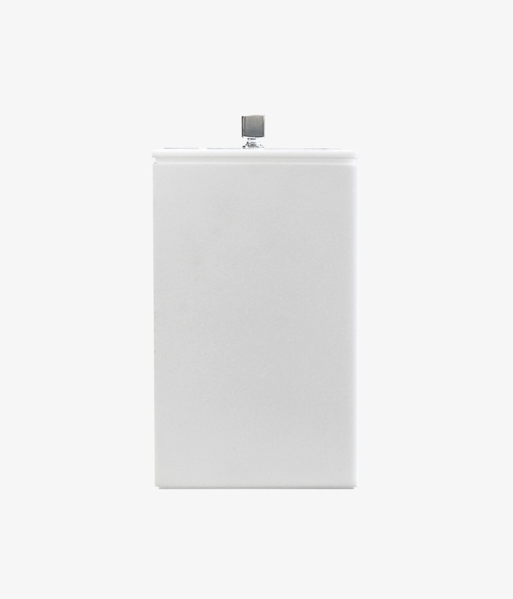 Lixeira branco fosco 01